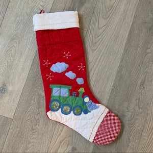 XL Pottery Barn Kids Stocking - Train